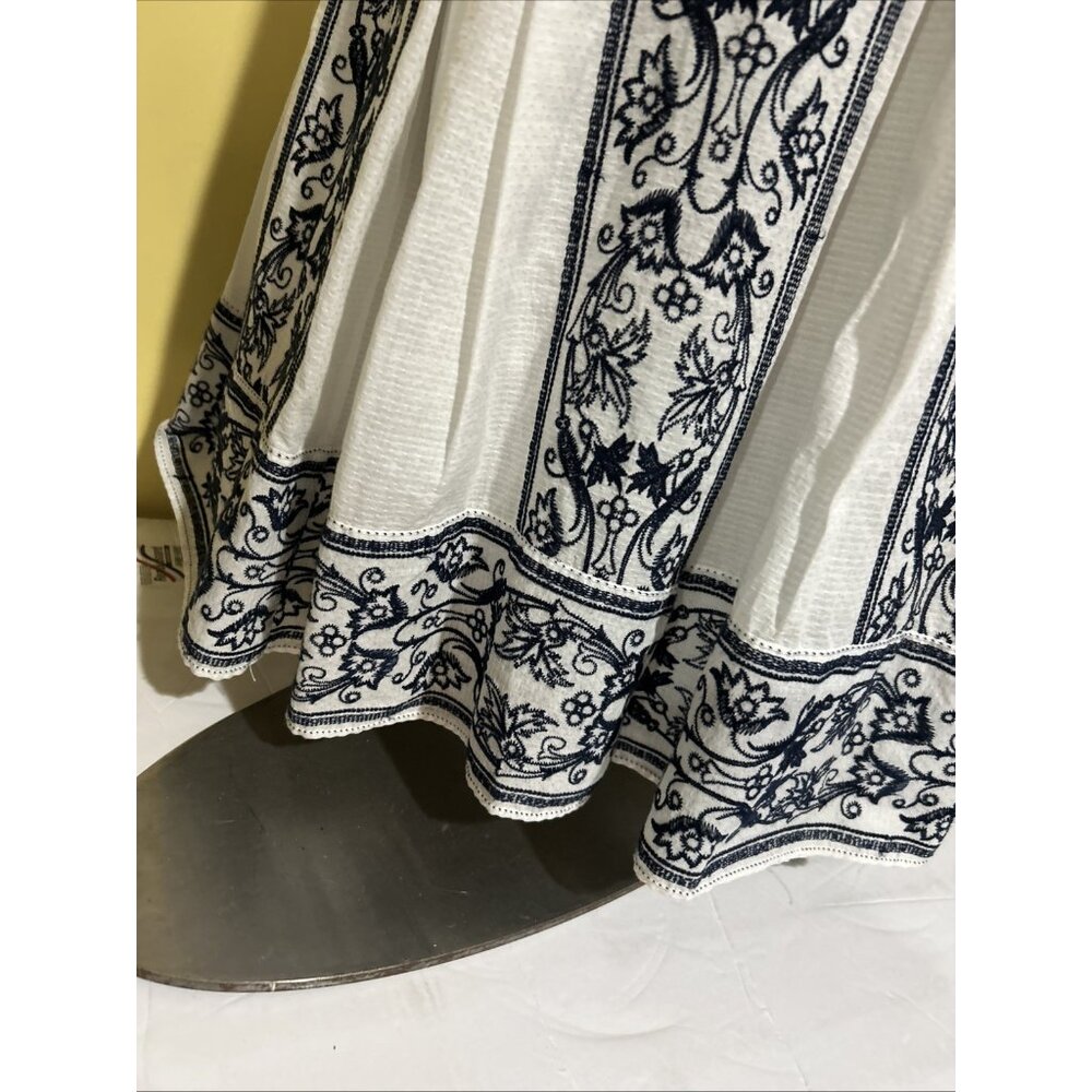 Max Studio Dress Pleated Midi Cotton Sleeveless Floral Boho Spring New - Picture 4 of 14